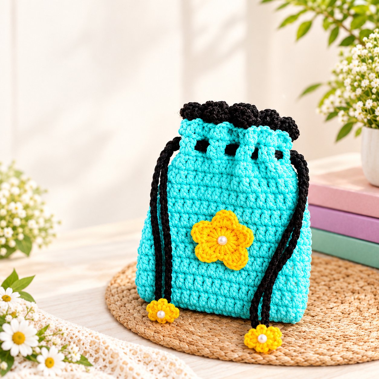 Elvira handmade crochet Pouch