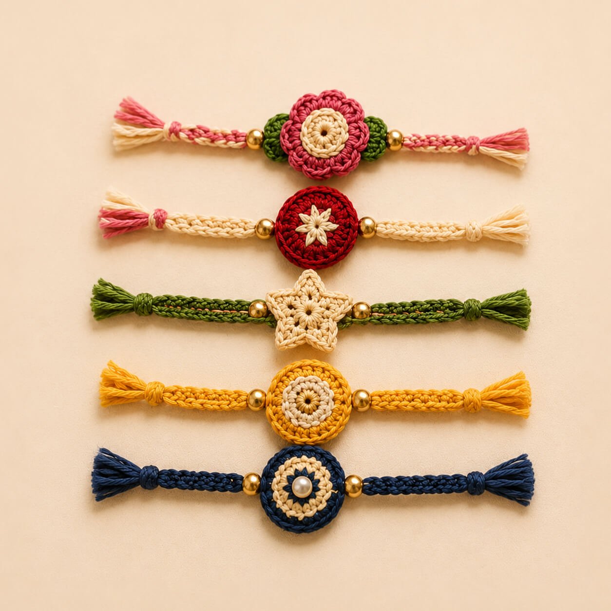 Elvira Handmade Crochet Rakhi (Single)