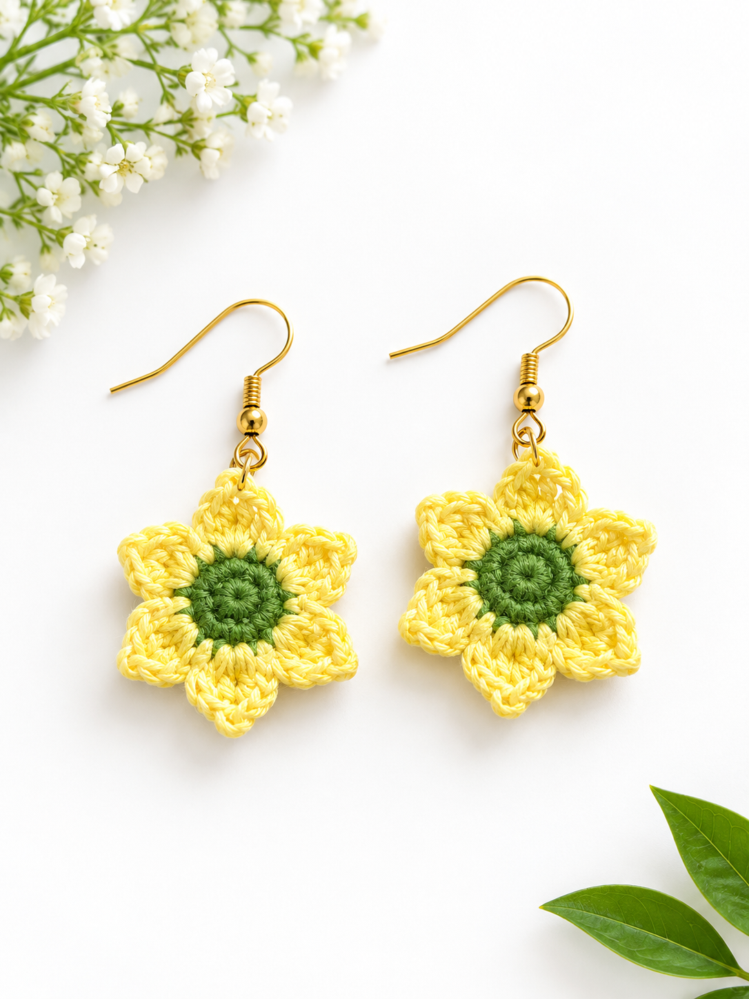 Elvira Handmade Sunflower Earing